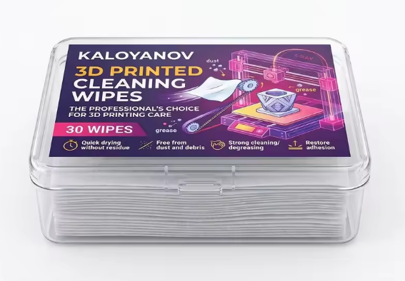 3D Printing Build Plate Maintenance Wipes Professional Degreaser for PEI Glass Spring Steel Bed Restore Adhesion Lint-Free 30Pcs
