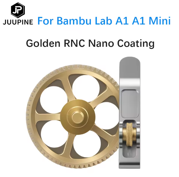 JUUPINE  Upgrade Extruder Gear Assembly for Bambu Lab A1 / A1 MINI Smoother and More Even Flow, Longer Service Life Full Metal Gears